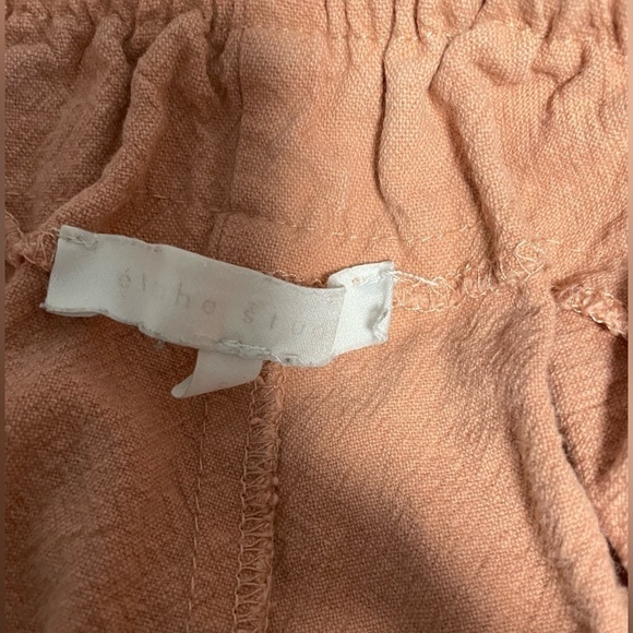 Etophe Studio linen blend paperbag waist cropped wide leg pants. Size Small - Picture 7 of 7